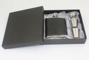 leaterh finishing PU gift box with wooden box