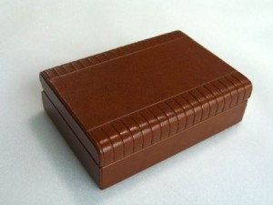 leather embossed and silk screen gift box